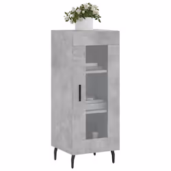 vidaXL Sideboard Storage Cabinet Cupboard Side Cabinet White Engineered Wood - concrete grey - Additional view 2