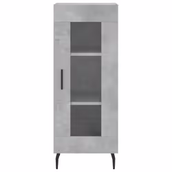 vidaXL Sideboard Storage Cabinet Cupboard Side Cabinet White Engineered Wood - concrete grey - Additional view 4