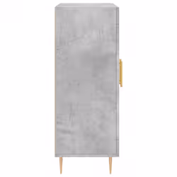 vidaXL Sideboard Storage Cabinet Cupboard High Gloss White Engineered Wood - concrete grey - Additional view 6