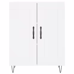 vidaXL Sideboard Storage Cabinet Side Cabinet Concrete Grey Engineered Wood - white - Additional view 4