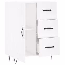 vidaXL Sideboard Storage Cabinet Side Cabinet Cupboard Black Engineered Wood - white - Additional view 5