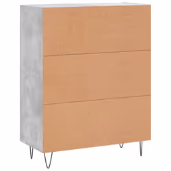 vidaXL Sideboard Storage Cabinet Side Cabinet Cupboard Black Engineered Wood - concrete grey - Additional view 7