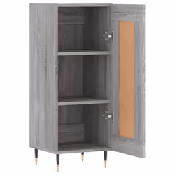 vidaXL Sideboard Cabinet Storage Cabinet Cupboard Smoked Oak Engineered Wood - grey sonoma - Additional view 5