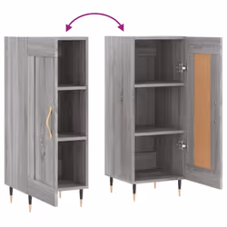 vidaXL Sideboard Cabinet Storage Cabinet Cupboard Smoked Oak Engineered Wood - grey sonoma - Additional view 8