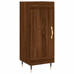 vidaXL Sideboard Cabinet Storage Cabinet Cupboard Smoked Oak Engineered Wood - brown oak