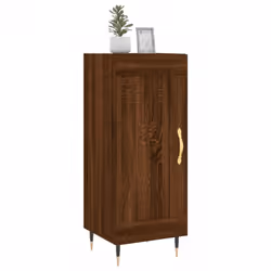 vidaXL Sideboard Cabinet Storage Cabinet Cupboard Smoked Oak Engineered Wood - brown oak