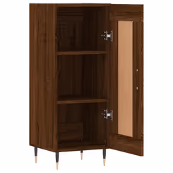 vidaXL Sideboard Cabinet Storage Cabinet Cupboard Smoked Oak Engineered Wood - brown oak - Additional view 5