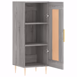 vidaXL Sideboard Storage Cabinet Side Cabinet Cupboard White Engineered Wood - grey sonoma - Additional view 5
