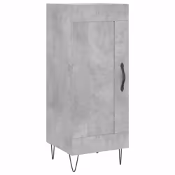 vidaXL Sideboard Storage Cabinet Side Cabinet Cupboard White Engineered Wood - concrete grey
