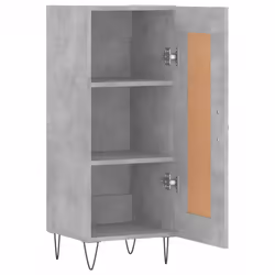 vidaXL Sideboard Storage Cabinet Side Cabinet Cupboard White Engineered Wood - concrete grey - Additional view 5