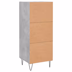 vidaXL Sideboard Storage Cabinet Side Cabinet Cupboard White Engineered Wood - concrete grey - Additional view 7