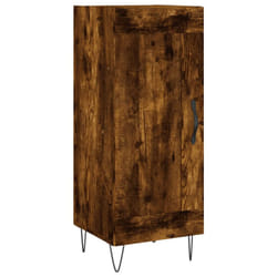 vidaXL Sideboard Storage Cabinet Side Cabinet Cupboard White Engineered Wood - smoked oak