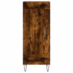 vidaXL Sideboard Storage Cabinet Side Cabinet Cupboard White Engineered Wood - smoked oak - Additional view 4