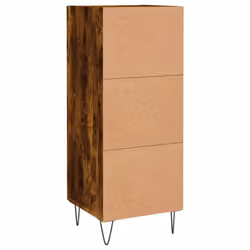 vidaXL Sideboard Storage Cabinet Side Cabinet Cupboard White Engineered Wood - smoked oak - Additional view 7