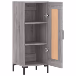 vidaXL Sideboard Storage Cabinet Side Cabinet Cupboard White Engineered Wood - grey sonoma - Additional view 5