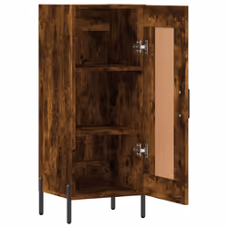 vidaXL Sideboard Storage Side Cabinet Cupboard Sonoma Oak Engineered Wood - smoked oak