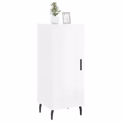 vidaXL Sideboard Storage Cabinet Side Cabinet Cupboard White Engineered Wood - high gloss white - Additional view 2