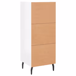 vidaXL Sideboard Storage Cabinet Side Cabinet Cupboard White Engineered Wood - high gloss white - Additional view 7