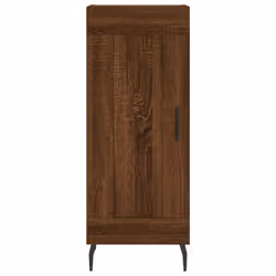 vidaXL Sideboard Storage Cabinet Side Cabinet Cupboard White Engineered Wood - brown oak - Additional view 4