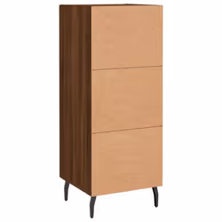 vidaXL Sideboard Storage Cabinet Side Cabinet Cupboard White Engineered Wood - brown oak - Additional view 7