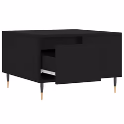 vidaXL Coffee Table Side Table Telephone Table Couch Table Engineered Wood - black - Additional view 5