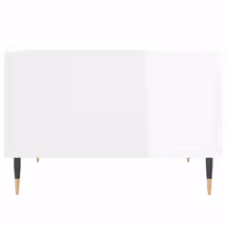 vidaXL Coffee Table Side Table Telephone Table Couch Table Engineered Wood - high gloss white - Additional view 6