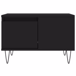 vidaXL Coffee Table Side Table Sofa Couch Tea Table White Engineered Wood - black - Additional view 4