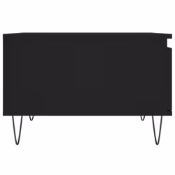 vidaXL Coffee Table Side Table Sofa Couch Tea Table White Engineered Wood - black - Additional view 6