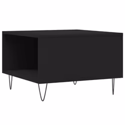 vidaXL Coffee Table Side Table Sofa Couch Tea Table White Engineered Wood - black - Additional view 7