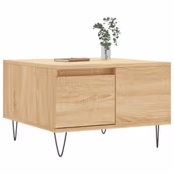 vidaXL Coffee Table Side Table Sofa Couch Tea Table White Engineered Wood - sonoma oak