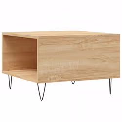 vidaXL Coffee Table Side Table Sofa Couch Tea Table White Engineered Wood - sonoma oak - Additional view 7