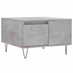 vidaXL Coffee Table Side Table Sofa Couch Tea Table White Engineered Wood - concrete grey