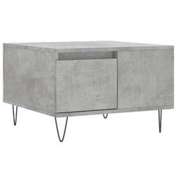 vidaXL Coffee Table Side Table Sofa Couch Tea Table White Engineered Wood - concrete grey
