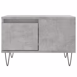 vidaXL Coffee Table Side Table Sofa Couch Tea Table White Engineered Wood - concrete grey - Additional view 4