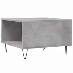 vidaXL Coffee Table Side Table Sofa Couch Tea Table White Engineered Wood - concrete grey - Additional view 7