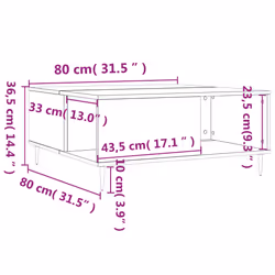 VidaXL 830772 coffee/side/end table - Additional view 8