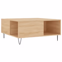 vidaXL Coffee Table Side Table Sofa Couch Table Sonoma Oak Engineered Wood - sonoma oak