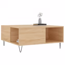 vidaXL Coffee Table Side Table Sofa Couch Table Sonoma Oak Engineered Wood - sonoma oak