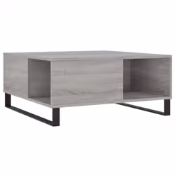 vidaXL Coffee Table Side Table Sofa Couch Tea Table White Engineered Wood - grey sonoma