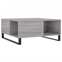 vidaXL Coffee Table Side Table Sofa Couch Tea Table White Engineered Wood - grey sonoma