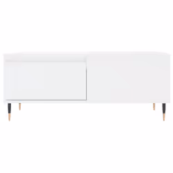 vidaXL Coffee Table Side Table Sofa Couch Table Smoked Oak Engineered Wood - white - Additional view 4