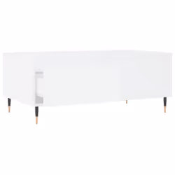 vidaXL Coffee Table Side Table Sofa Couch Table Smoked Oak Engineered Wood - white - Additional view 5