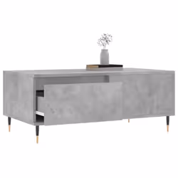 vidaXL Coffee Table Side Table Sofa Couch Table Smoked Oak Engineered Wood - concrete grey