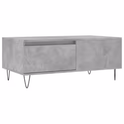 vidaXL Coffee Table Side Table Sofa Couch Table Brown Oak Engineered Wood - concrete grey