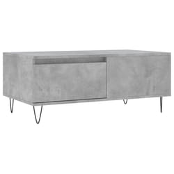 vidaXL Coffee Table Side Table Sofa Couch Table Brown Oak Engineered Wood - concrete grey