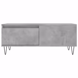 vidaXL Coffee Table Side Table Sofa Couch Table Brown Oak Engineered Wood - concrete grey - Additional view 4