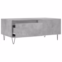 vidaXL Coffee Table Side Table Sofa Couch Table Brown Oak Engineered Wood - concrete grey - Additional view 5