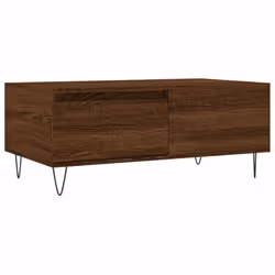 vidaXL Coffee Table Side Table Sofa Couch Table Brown Oak Engineered Wood - brown oak