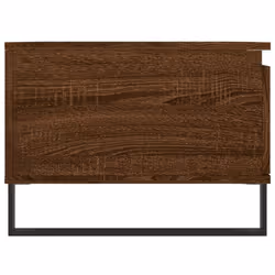 vidaXL Coffee Table Side Table Sofa Couch Table Concrete Grey Engineered Wood - brown oak - Additional view 6