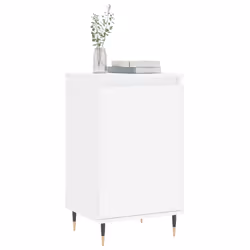 vidaXL Sideboard Storage Cabinet Cupboard Side Cabinet White Engineered Wood - white, 2 pcs